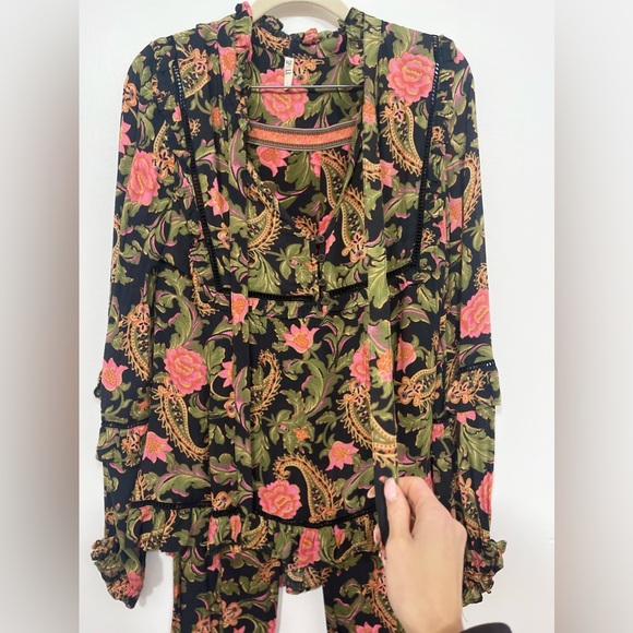 Spell Etienne noir top and pant set both size S - Picture 9 of 14